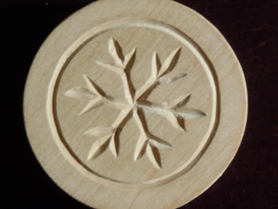 Backmodel Schnee Winter Holz