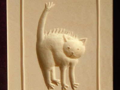 Backmodel Katze Holz