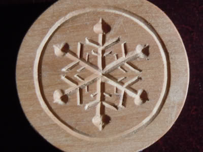 Backmodel Schnee Winter Holz