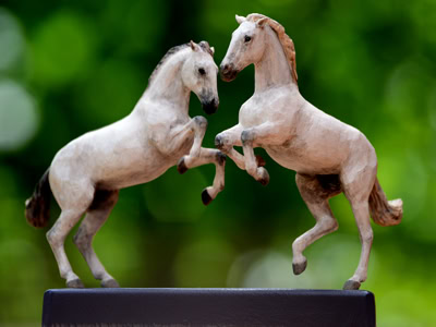 handgeschnitztes Pferd Holz