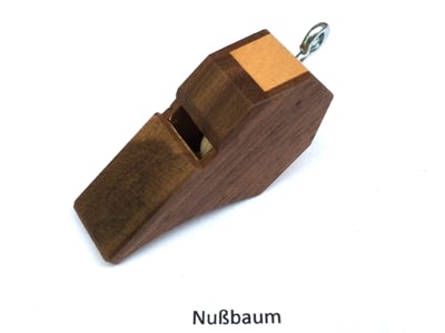 Trillferpfeife, Pfeife, Schüsselanhänger Holz