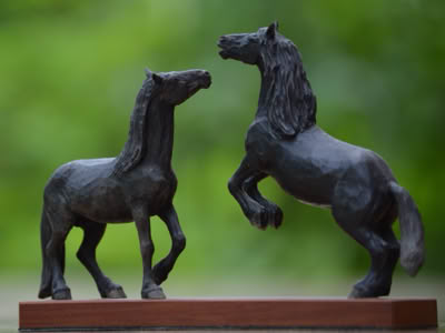 handgeschnitztes Pferd Holz