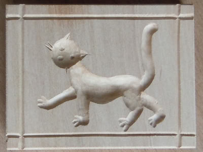 Backmodel Katze Holz