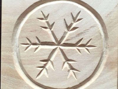 Backmodel Schnee Winter Holz