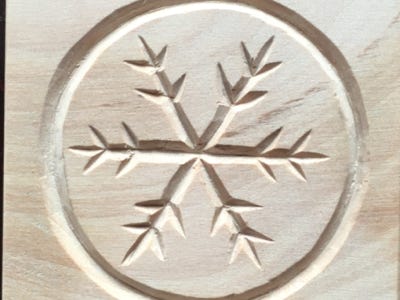 Backmodel Schnee Winter Holz