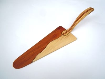 Tortenheber, Kuchenschaufel Holz
