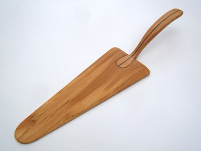 Tortenheber, Kuchenschaufel Holz