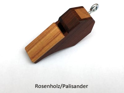 Trillferpfeife, Pfeife, Schüsselanhänger Holz