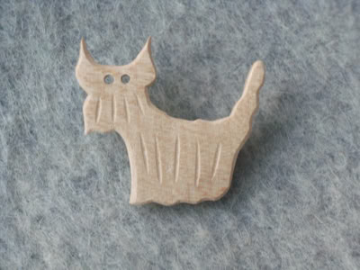 Anstecknadel Elefant Holz