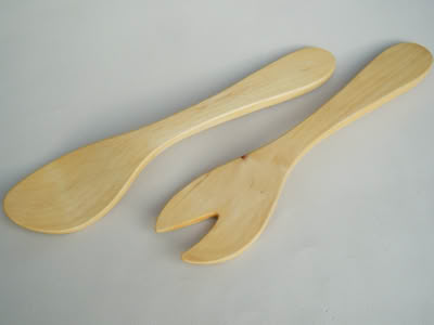 Salatbesteck Holz