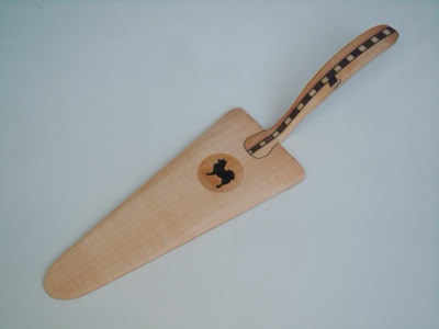 Tortenheber, Kuchenschaufel Holz