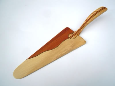 Tortenheber, Kuchenschaufel Holz