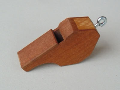 Trillferpfeife, Pfeife, Schüsselanhänger Holz